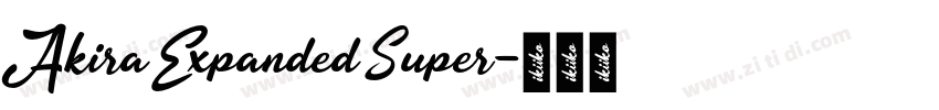 Akira Expanded Super字体转换